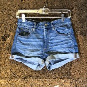 high waisted jean shorts